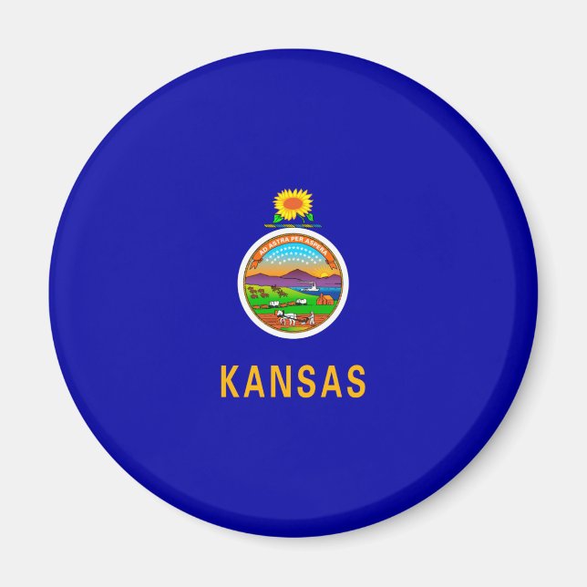 Kansas State Flag Magnet (Vorne)