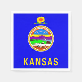 Kansas State Flag Paper Party Napkins Serviette