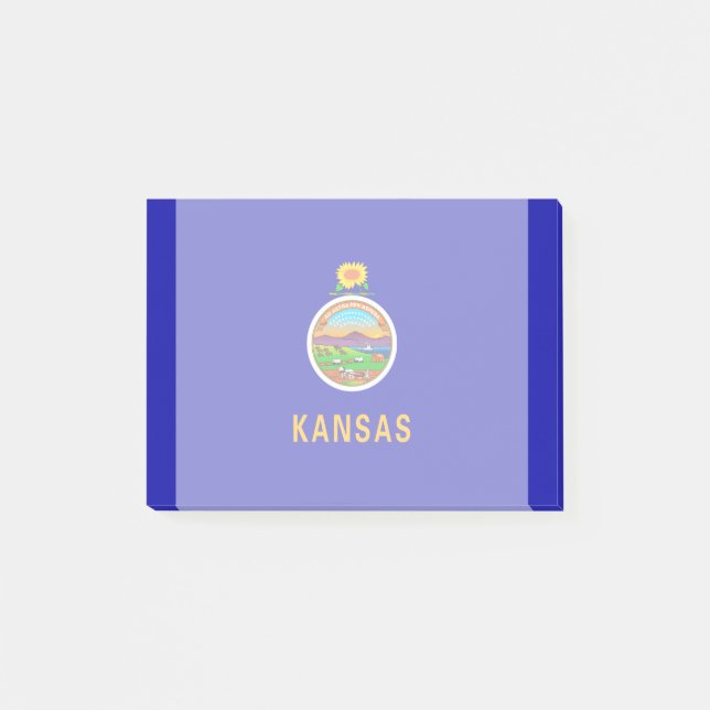 Kansas State Flag Post-it Klebezettel (Vorderseite)
