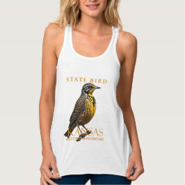 Kansas Territory Bird The Western Meadowlark Tank Top