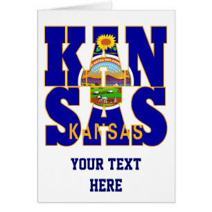 Kansas-Text für die Staatsflagge