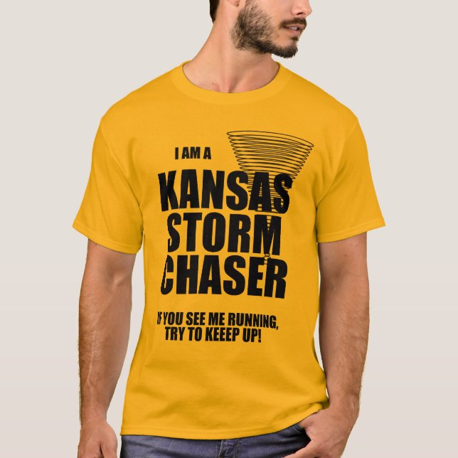 Kansas Tornado Storm Chaser T - Shirt (Vorderseite)