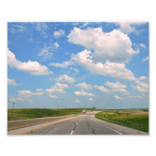 Kansas Turnpike Through Flint Hills 8x10 Fotodruck