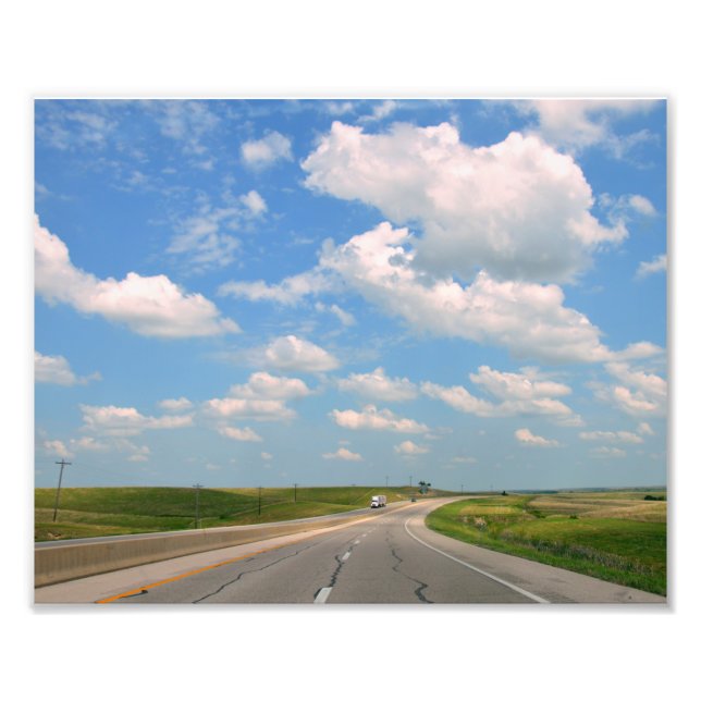 Kansas Turnpike Through Flint Hills 8x10 Fotodruck (Vorne)