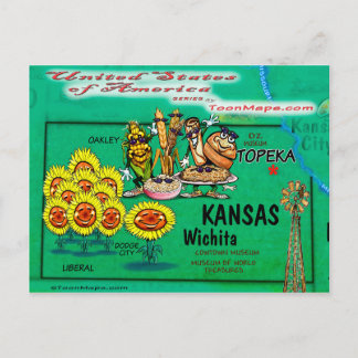 Kansas USA Card Postkarte