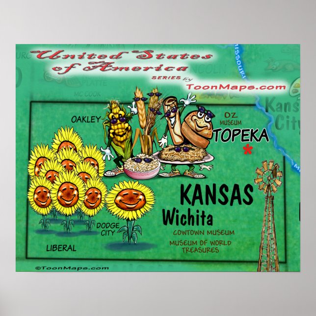 Kansas USA Poster (Vorne)