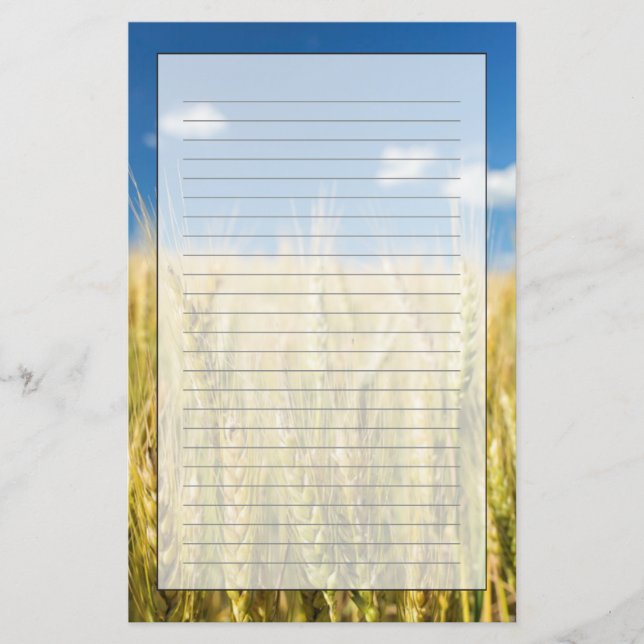 Kansas-Weizen Briefpapier (Vorderseite)