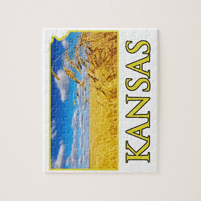 Kansas-Weizen-Feld Puzzle (Vertikal)