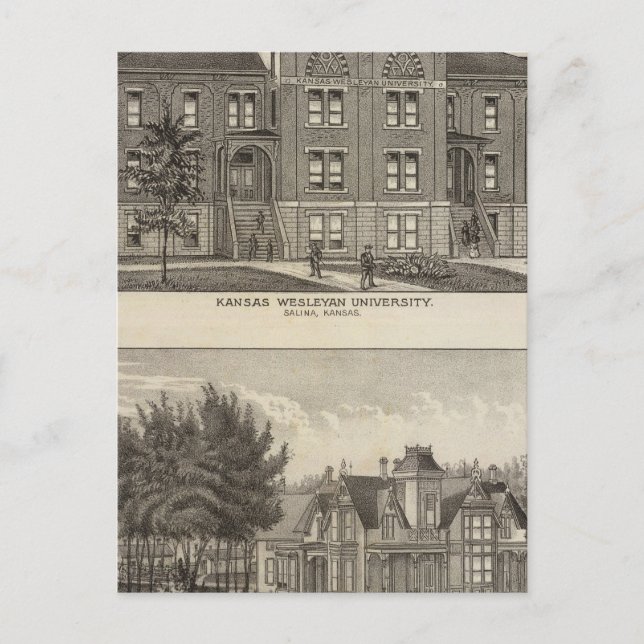 Kansas Wesleyan University Postkarte (Vorderseite)