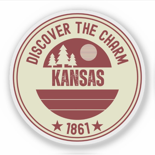Kansas Wheat Staat - Sonnenblumengeschenk Aufkleber (Vorderseite)