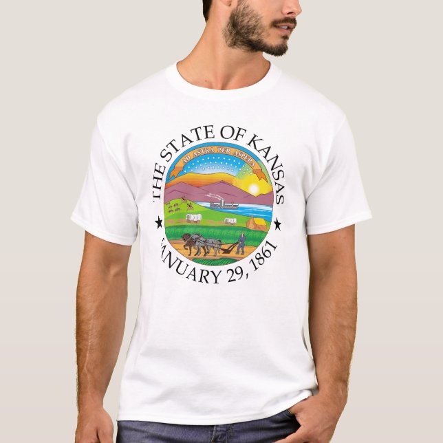 Kansas-Zeichen T-Shirt (Vorderseite)