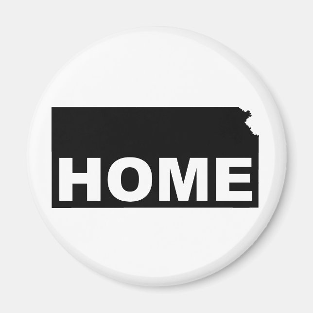 Kansas Zuhause weg vom Staat Kühlschrankmagnet Magnet (Vorne)