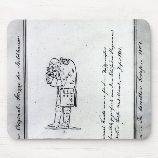 Kant mischender Senf, 1801 Mousepad (Vorne)