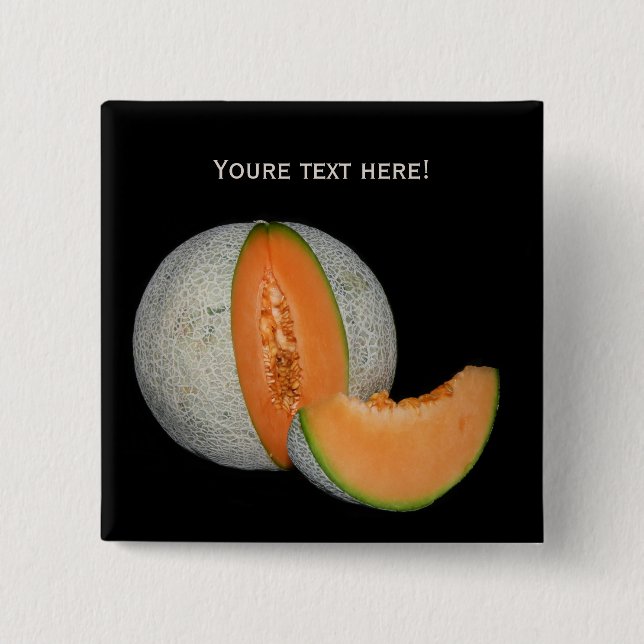 Kantalupe Melon Button (Vorderseite)