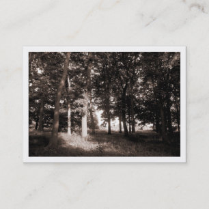Kante des Waldes, Mini-Fotokarte (geradeaus) Visitenkarte