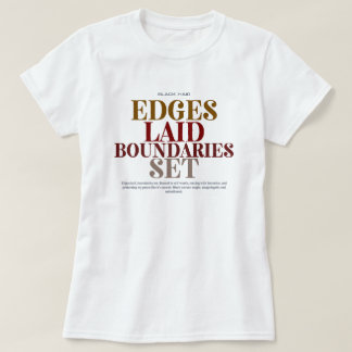 "Kanten gelegt Grenzen gesetzt" Schwarzes Haar Gra T-Shirt