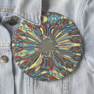 Kantige afrikanische urbane Pop-Art Abstract Optic Button