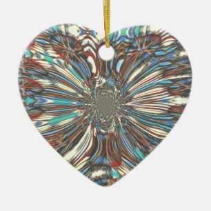 Kantige afrikanische urbane Pop-Art Abstract Optic Keramikornament