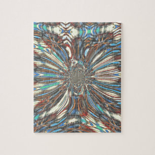 Kantige afrikanische urbane Pop-Art Abstract Optic Puzzle