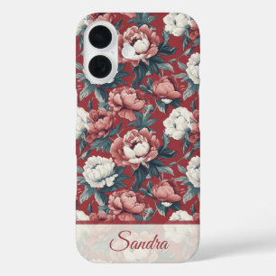 Kantige Freundin Geschenk Pfingstrose Maßanfertigu iPhone 16 Hülle