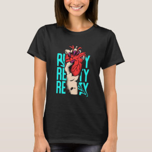 Kantige Hand- und Herz-Grafik – Fette Pop-Art-Illu T-Shirt