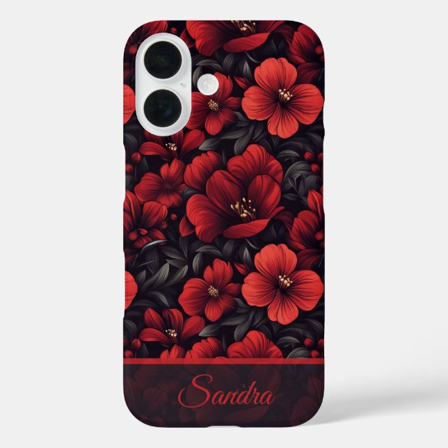 Kantige Mädchen Geschenk Rose Name Case-Mate iPhone Hülle (Rückseite)