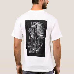 Kantige Streetwear-Totenkopf-Zitat-T-Shirt für jug T-Shirt