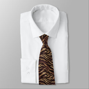 Kantige Vatertagsgeschenke Tiger Print Krawatte