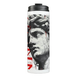Kantiger David Bust Moderne Street Art Thermosbecher