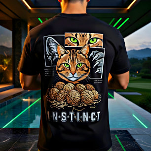 Kantiger Instinkt Katzenliebhaber, anders verdraht T-Shirt