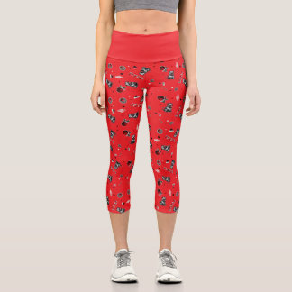 Kantiger Weihnachtsmüll Opossum zerbeißt Glas-Baum Capri Leggings