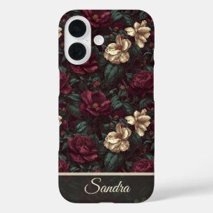 Kantiges Einweihungsgeschenk Gardenien Blumen indi iPhone 16 Hülle