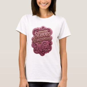 Kantiges Gold ICH BIN IN EINER ERNSTEN BEZIEHUNG M T-Shirt