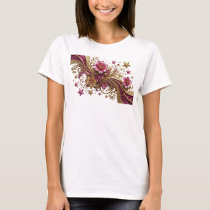 Kantiges Orange ABSTRACT ART Kunst Druck T-Shirt