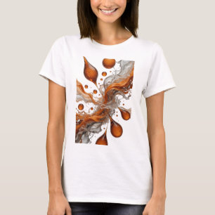 Kantiges Orange ABSTRACTE KUNST Maßgeschneidertes T-Shirt