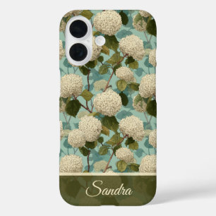 Kantiges Ruhestands-Geschenk Hortensien Maßanferti iPhone 16 Hülle