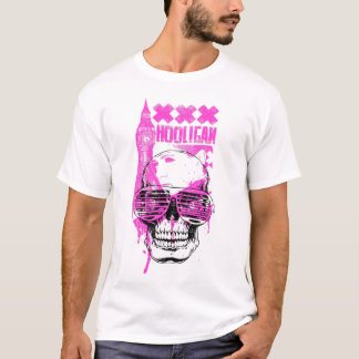 Kantiges Streetwear-Totenkopf-Grafik-T-Shirt | Küh T-Shirt