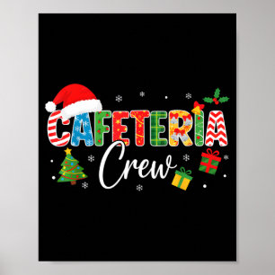 Kantine-Team Weihnachtsferien Schulpersonal Essen Poster