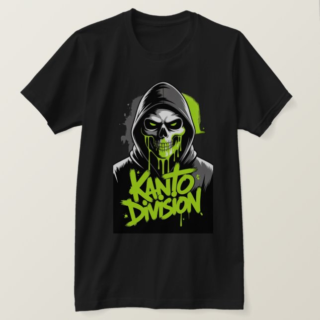 Kanto Division Skull Graphic  T-Shirt (Design vorne)