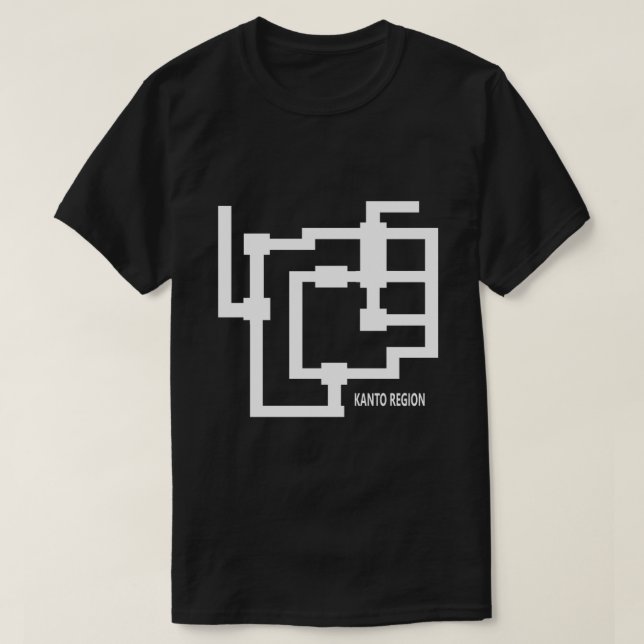 Kanto Region Map .png T-Shirt (Design vorne)