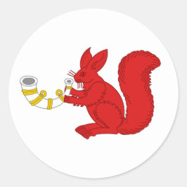 Kanton Akornebir Populace Abzeichen Runder Aufkleber