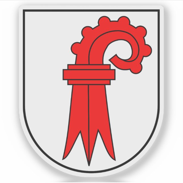 Kanton Basel-Landschaft Emblem, Schweiz Aufkleber (Vorderseite)