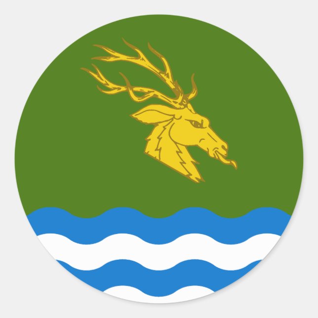 Kanton Buckston-on-Eno Populace Abzeichen Runder Aufkleber (Vorderseite)