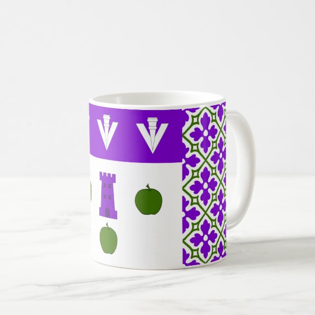 Kanton Caer Gelynniog Populace Abzeichen Kaffeetasse (VorderseiteRechts)