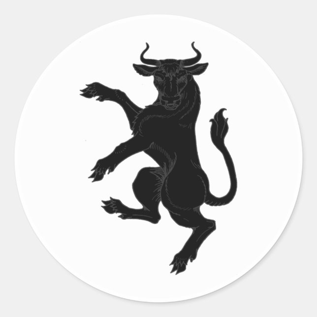 Kanton Cluain Populace Abzeichen Runder Aufkleber (Vorderseite)