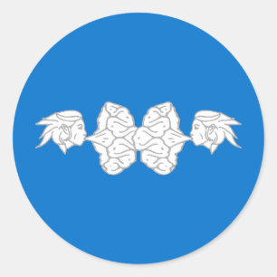 Kanton Elvegast Populace - Abzeichen Runder Aufkleber