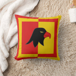 Kanton Falconcree Populace Abzeichen Throw Pillow Kissen