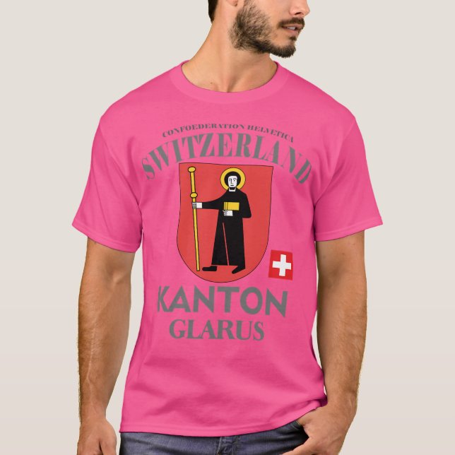 Kanton Glarus - Schweiz T-Shirt (Vorderseite)