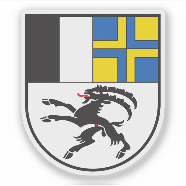 Kanton Graubünden, Schweiz Aufkleber (Vorderseite)