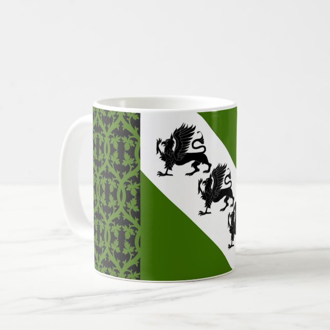 Kanton Gryphonwald Populace Abzeichen Kaffeetasse (Vorderseite Links)